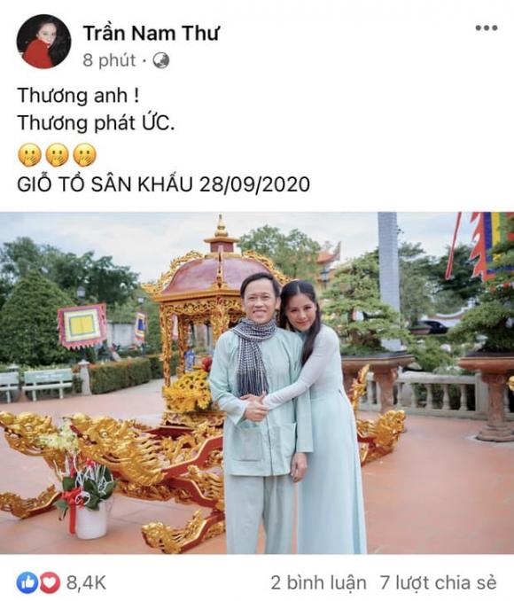 Nam Thư, Võ Lê Thành Vinh, con trai NSƯT Hoài Linh, bình luận, sao Việt, 